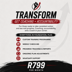 TRANSFORM - Get Coaching + Accountability